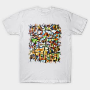 Colorful abstract bark texture T-Shirt